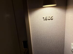 宿泊は1505号室
